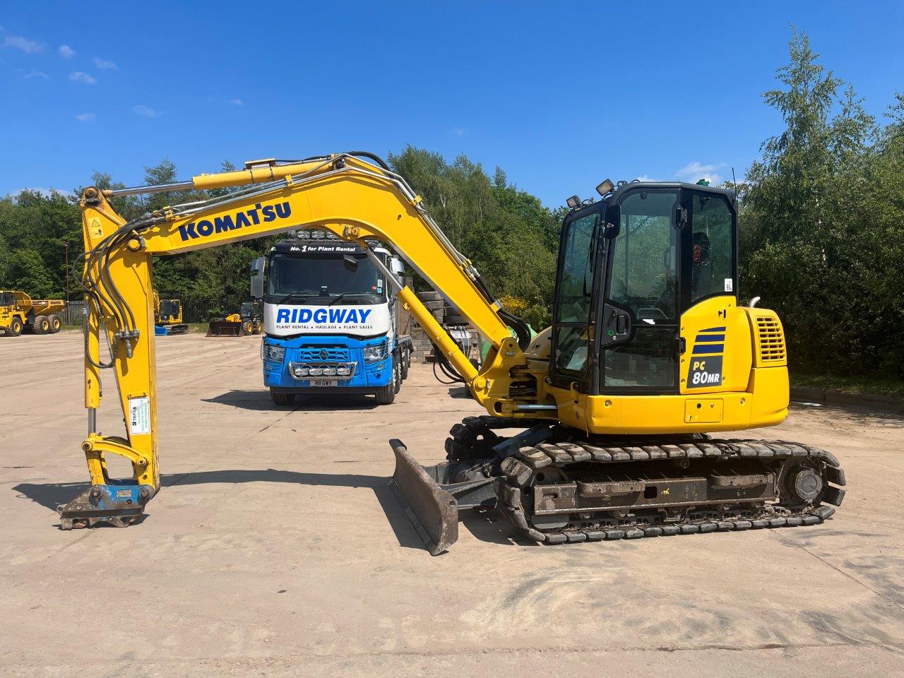 Komatsu PC80MR 5 Zero Tail Swing Mini Digger