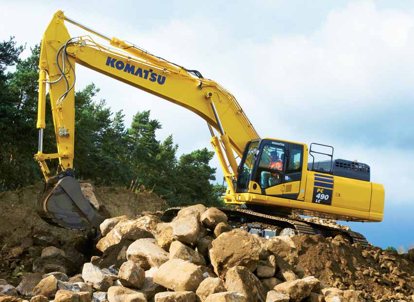 Komatsu PC 490 Spec Sheet Full Specifications of Komatsu PC 490 LC