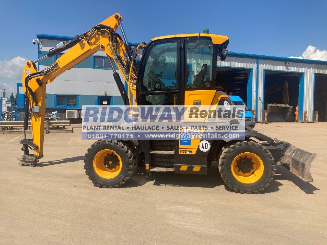 Hydradig Wheeled Excavator For Sale JCB 110W Hydradig Rubber Duck