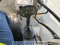 inside the cab of a dump truck