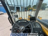 JCB telehandler from inside the cabin