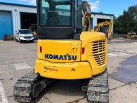 rear of a Komatsu mini digger